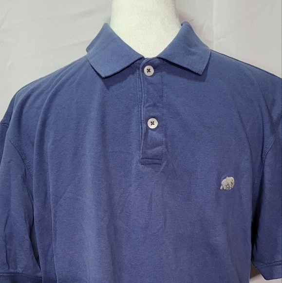 Banana Republic Men's Blue Short Sleeve Polo Shirt Size Medium GUC - Picture 5 of 8